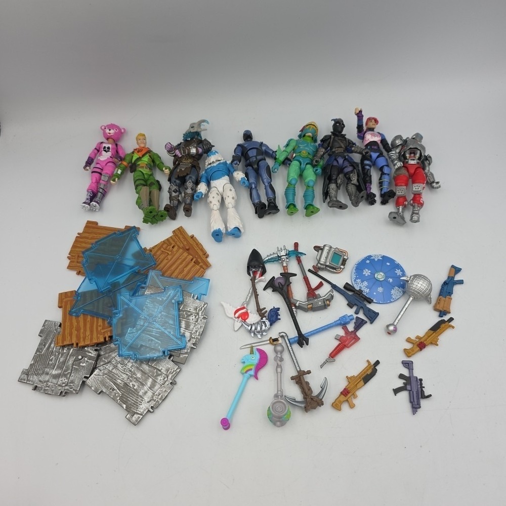 Fortnite • 4" inch Action Figures • Lot of 9 Characters • Epic Games • Jazzwares